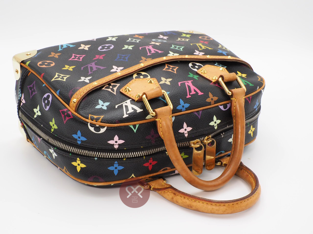 Louis Vuitton M92662 Black Multicolor Canvas Trouville Tote Bag (MI0190) - Image 6