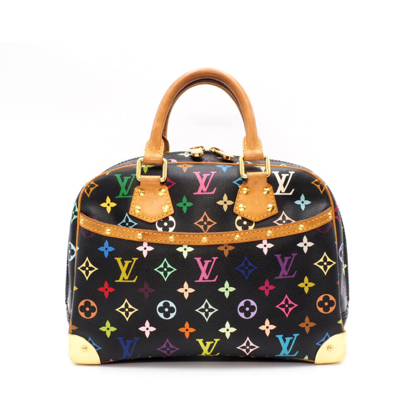 Louis Vuitton M92662 Black Multicolor Canvas Trouville Tote Bag (MI0190)