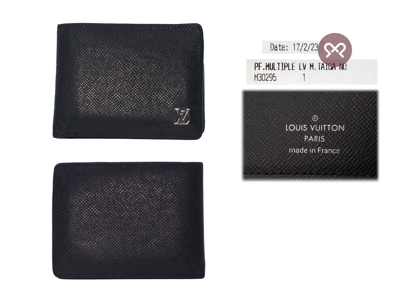 Louis Vuitton M30295 Multiple Taiga Leather Wallet (RFID) - Image 2