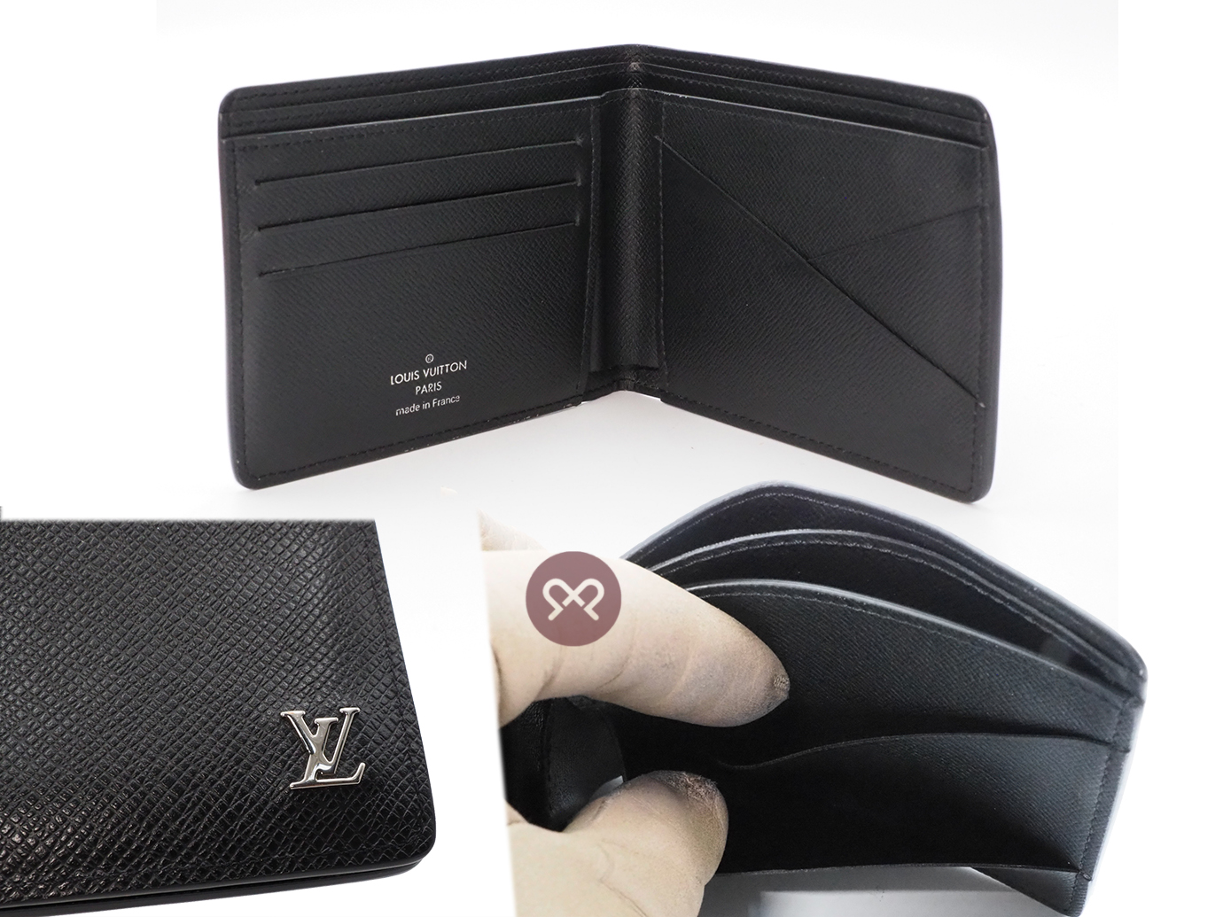 Louis Vuitton M30295 Multiple Taiga Leather Wallet (RFID) - Image 3