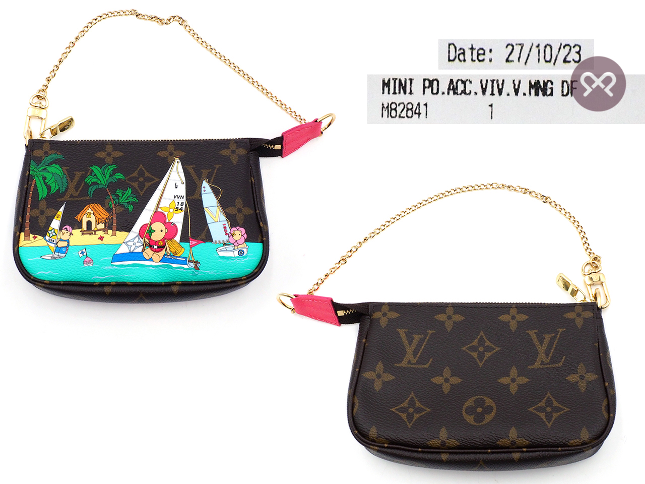 BRAND NEW ! Winter Collection 2023 ! Louis Vuitton M82841 Mini Pochette Accessoires (Sailing) + DHL Shipping & Insurance - Image 2