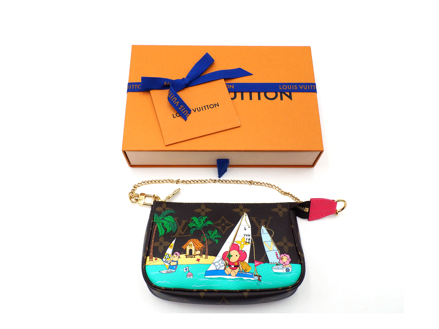 BRAND NEW ! Winter Collection 2023 ! Louis Vuitton M82841 Mini Pochette Accessoires (Sailing) + DHL Shipping & Insurance