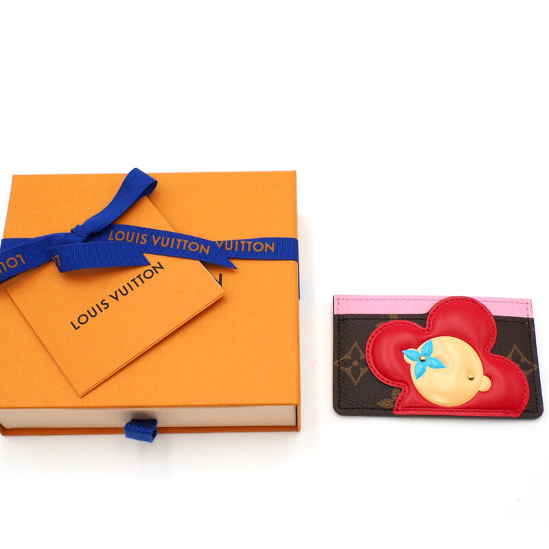 BRAND NEW ! Louis Vuitton M82730 Monogram Canvas Vivienne Christmas Collection 2023 Flat Card Holder