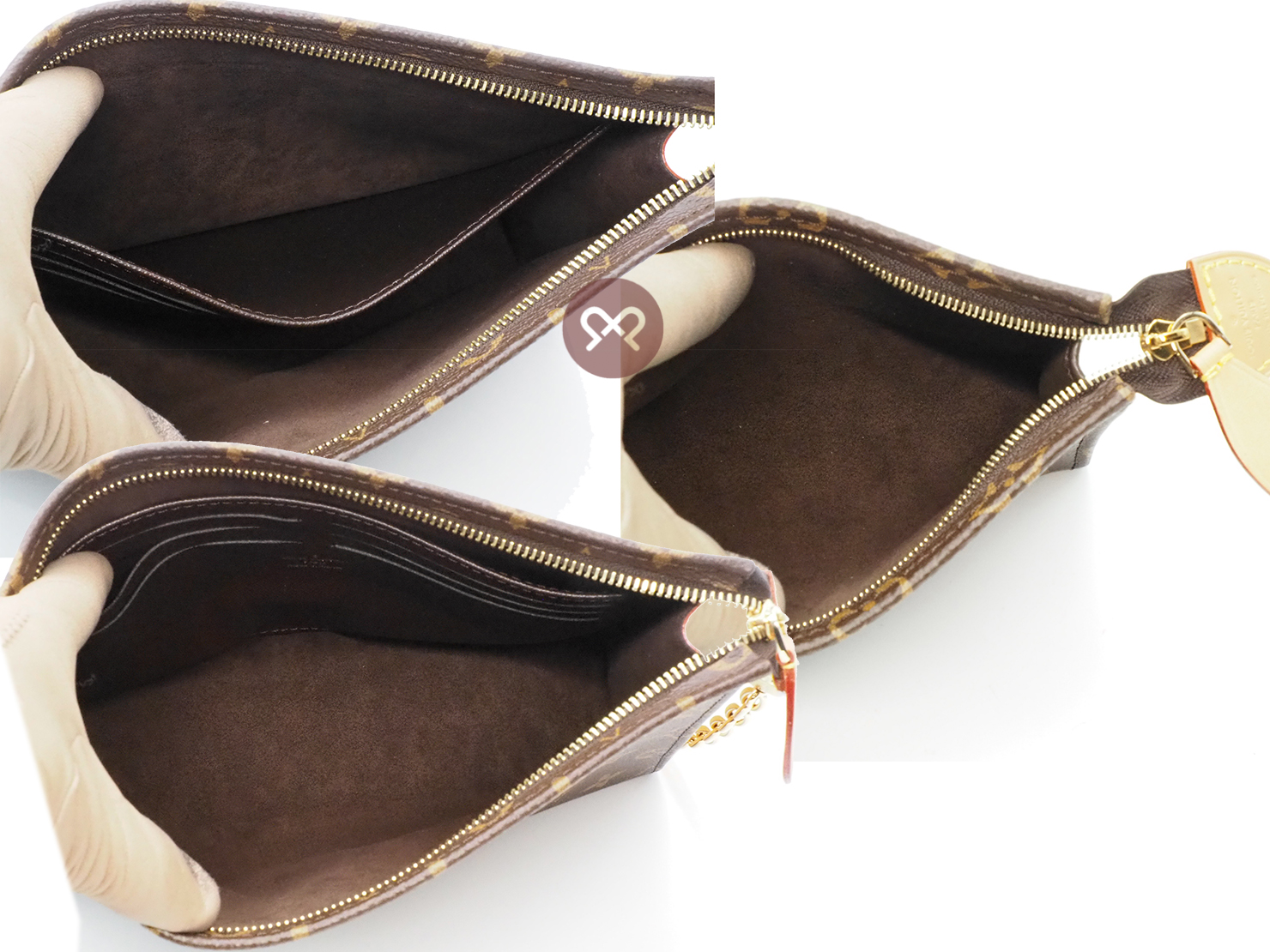 BRAND NEW ! Louis Vuitton M81412 Monogram Canvas Toiletry Pouch On Chain Should Bag - Image 4