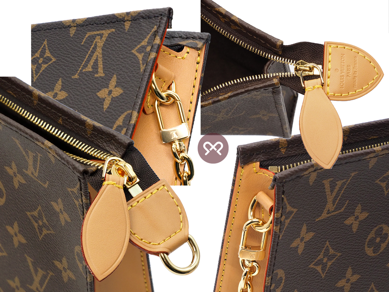 BRAND NEW ! Louis Vuitton M81412 Monogram Canvas Toiletry Pouch On Chain Should Bag - Image 3