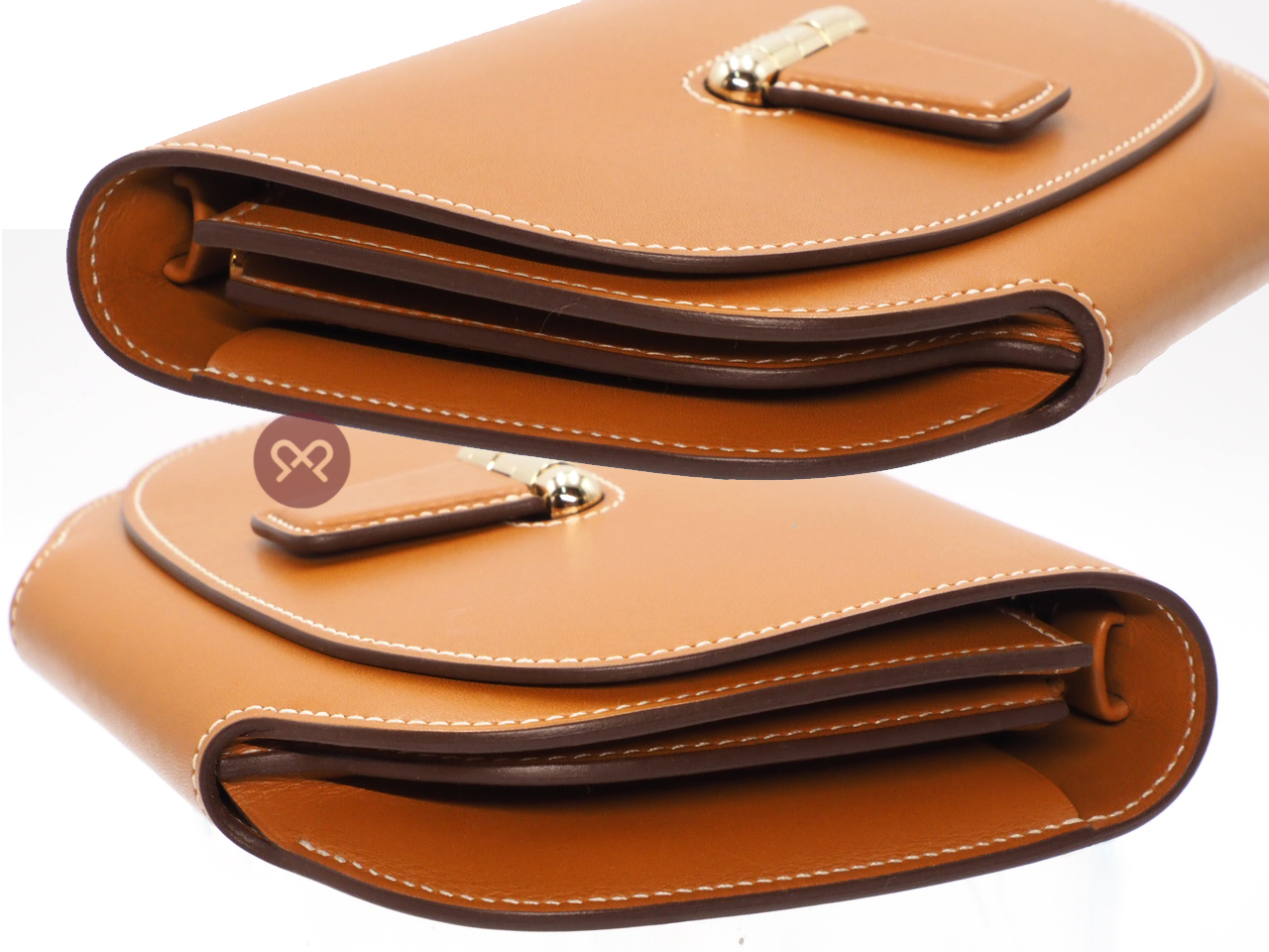 Hermes Mini Convoyeur X Stamp Gold Leather with Gold Hardware - Image 6