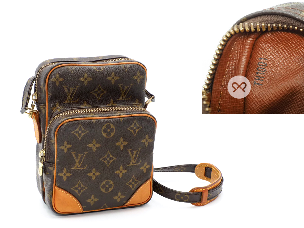 Louis Vuitton M45236 Monogram Canvas Amazone 22cm Large Crossbody Bag (TH1001) - Image 2