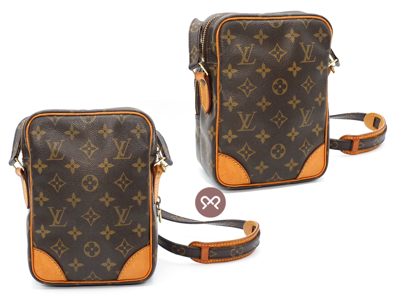 Louis Vuitton M45236 Monogram Canvas Amazone 22cm Large Crossbody Bag (TH1001) - Image 3