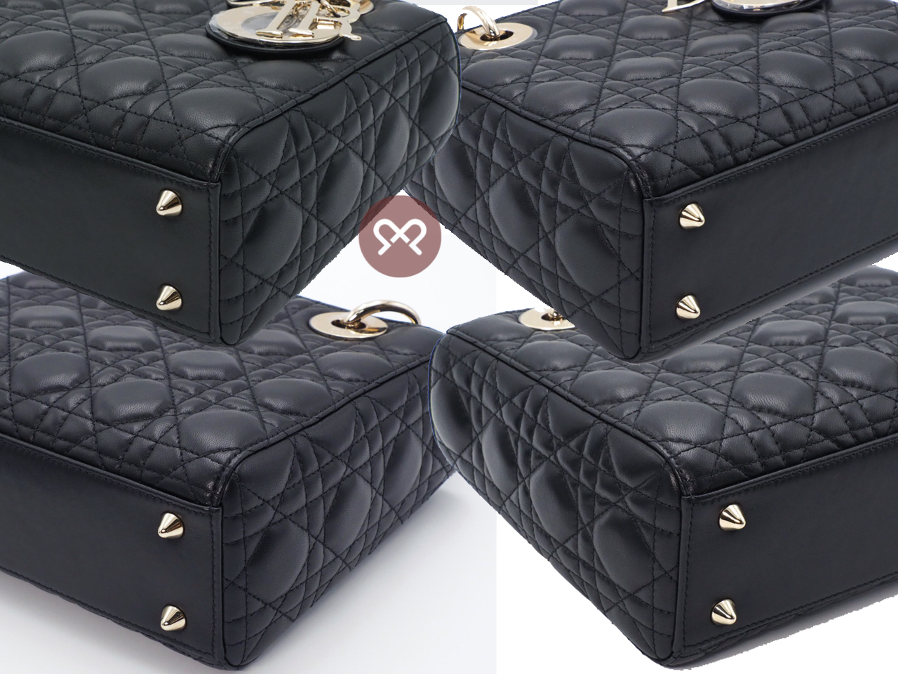 Dior Black Cannage Lambskin Small Lady Dior Bag " MY ABCDIOR BAG" - Image 9