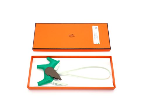 Hermes Rodeo PM Pegase Menthe/ Vert Fizz/ Etoupe Bag Charm
