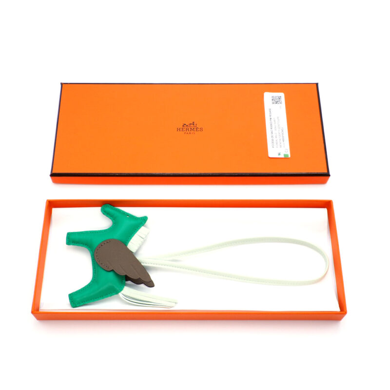 Hermes Rodeo PM Pegase Menthe/ Vert Fizz/ Etoupe Bag Charm