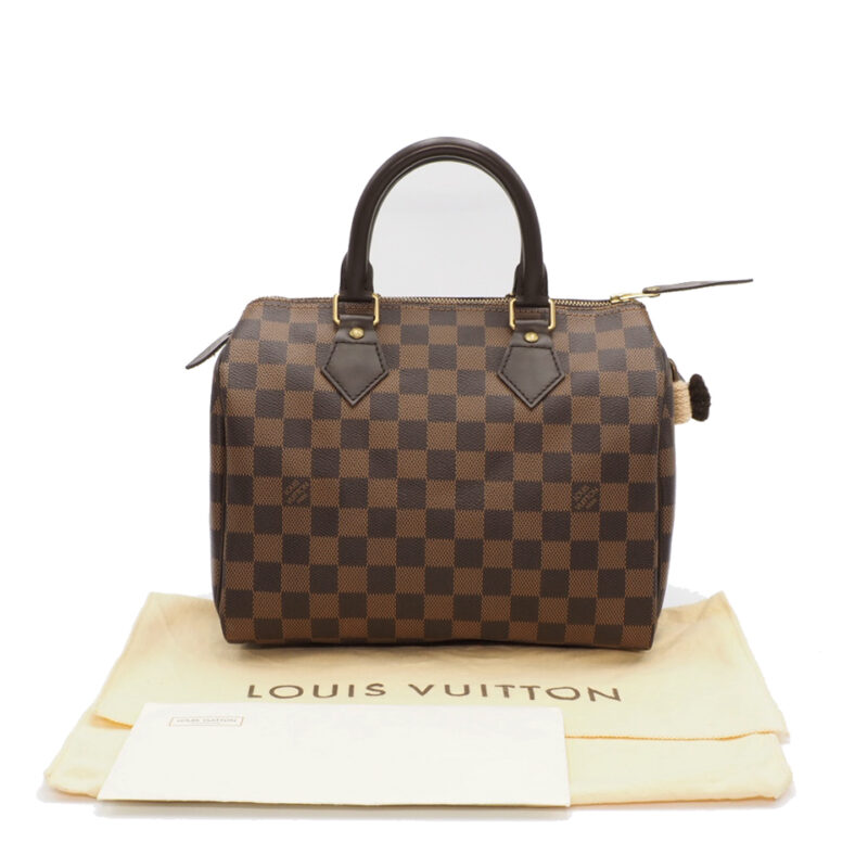 Louis Vuitton N41365 Damier Ebene Canvas Speedy 25 Tote Bag (TR0153)