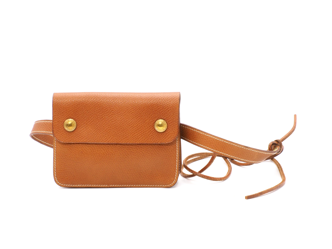 Hermès Epsom Pochette Green Bum Fanny Pack Pochette Waist/ Belt Bag