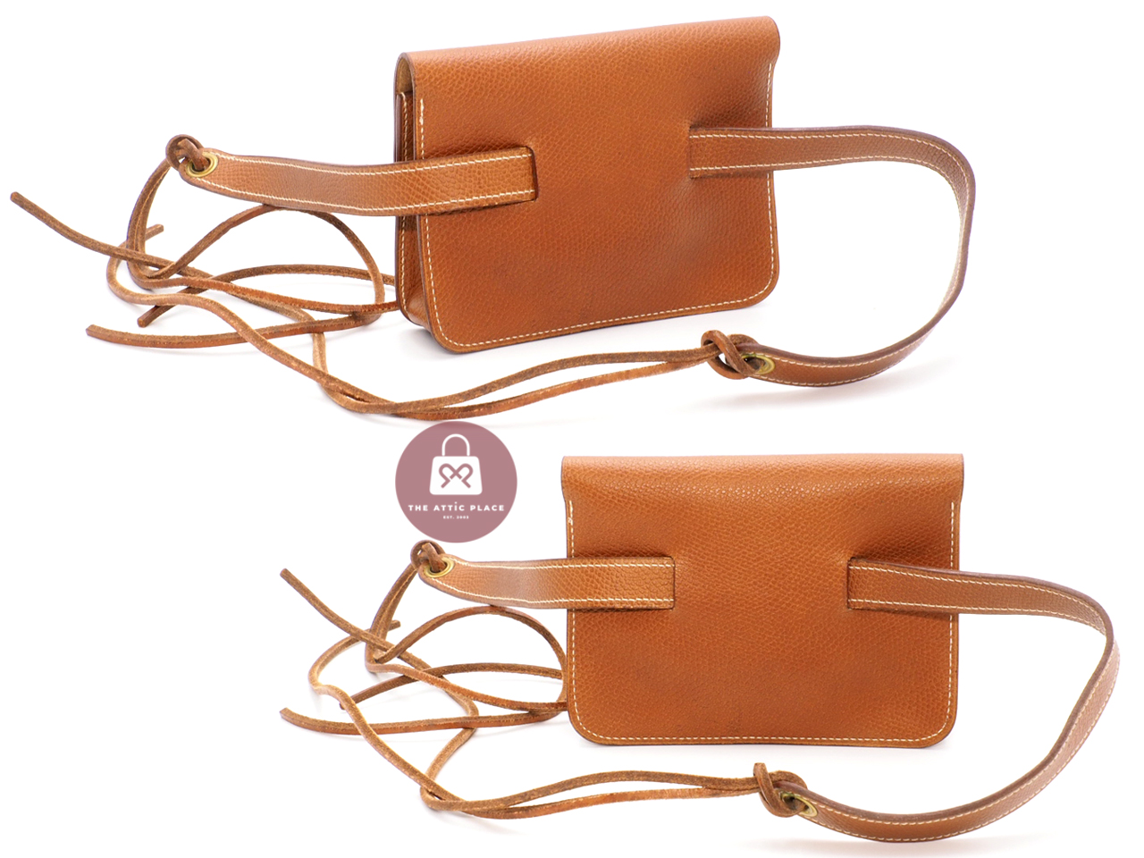 Hermès Epsom Pochette Green Bum Fanny Pack Pochette Waist/ Belt Bag - Image 3