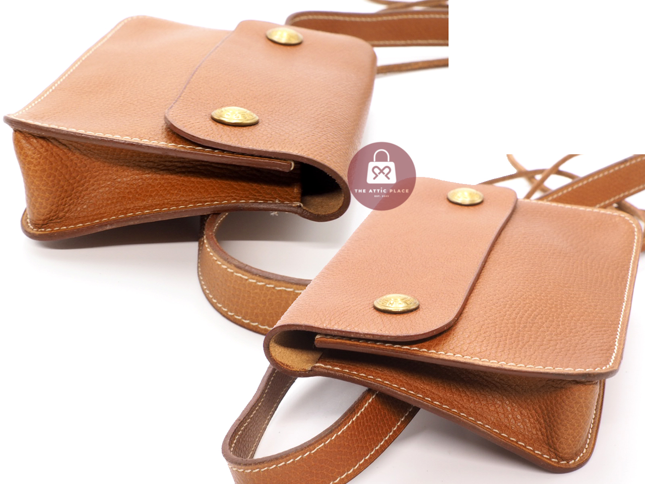 Hermès Epsom Pochette Green Bum Fanny Pack Pochette Waist/ Belt Bag - Image 6