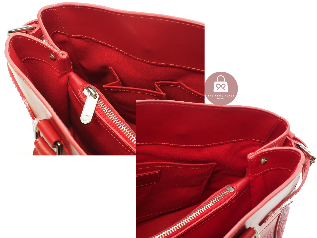 Louis Vuitton M5926E Red Epi Leather Passy PM Document Tote Bag (BA0076) - Image 5