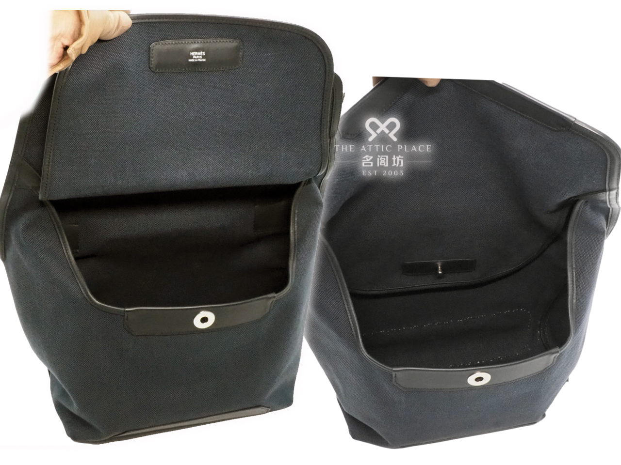 Hermes Aller Retour R Stamp 34 H Toile and Sombrero Leather Messenger Bag - Image 8