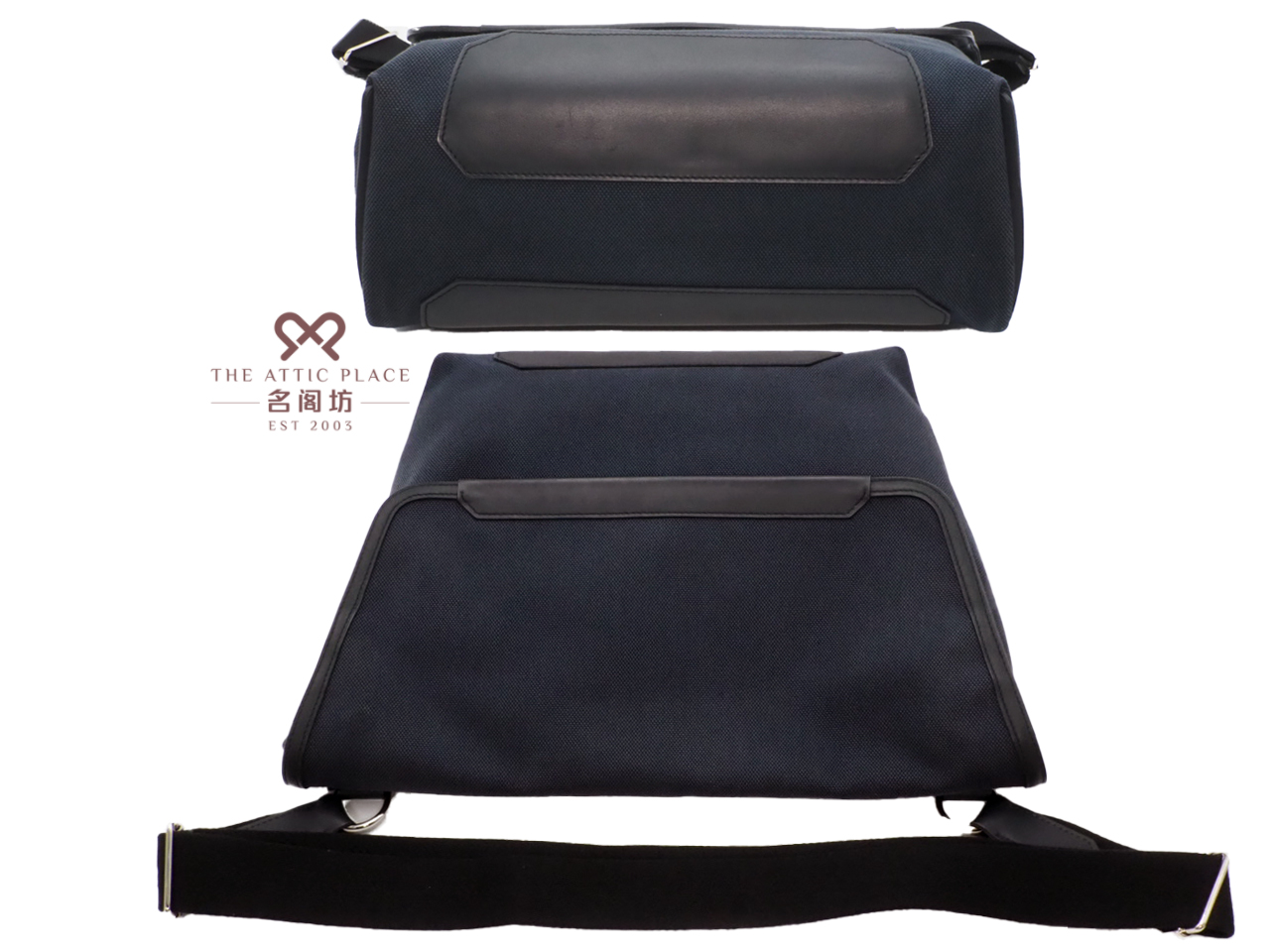 Hermes Aller Retour R Stamp 34 H Toile and Sombrero Leather Messenger Bag - Image 4