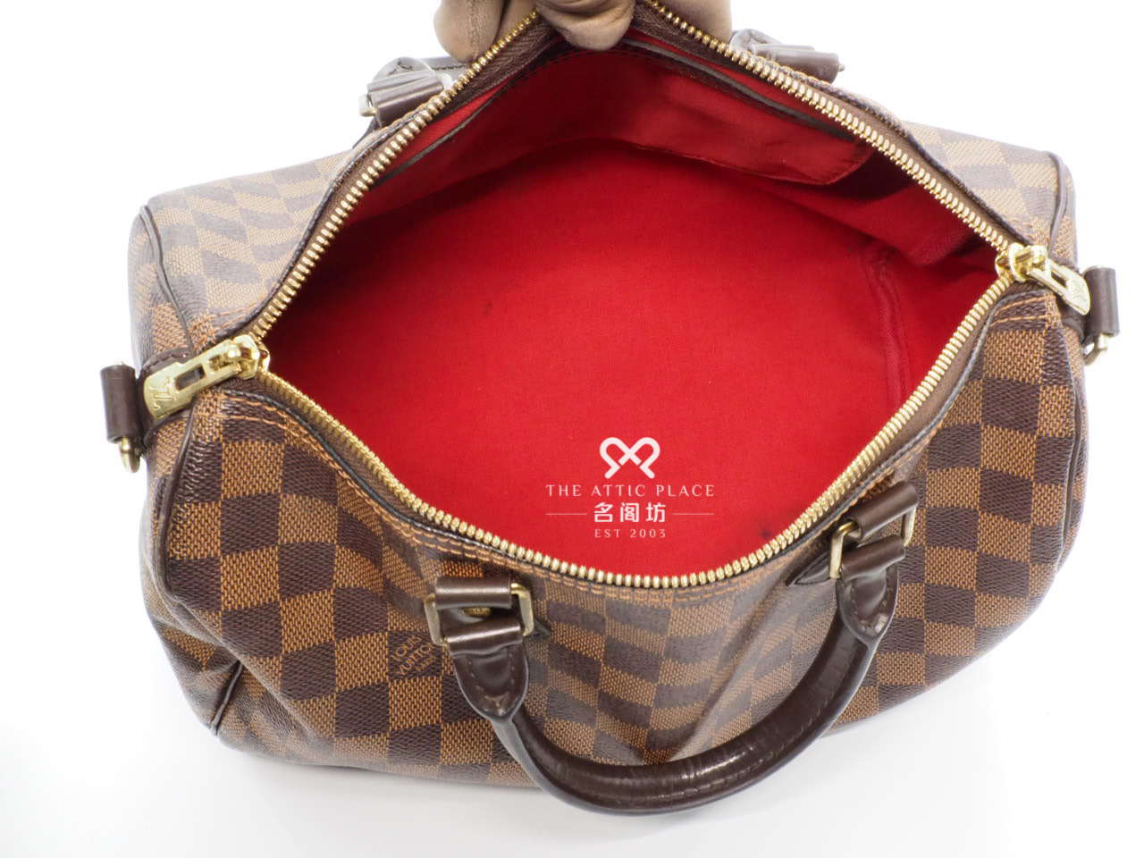 Louis Vuitton N41367 Damier Canvas Speedy Bandoulière 30 (MB0175) Tote Bag - Image 13