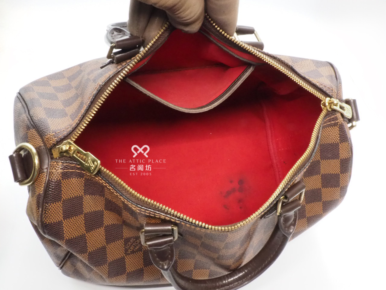 Louis Vuitton N41367 Damier Canvas Speedy Bandoulière 30 (MB0175) Tote Bag - Image 12