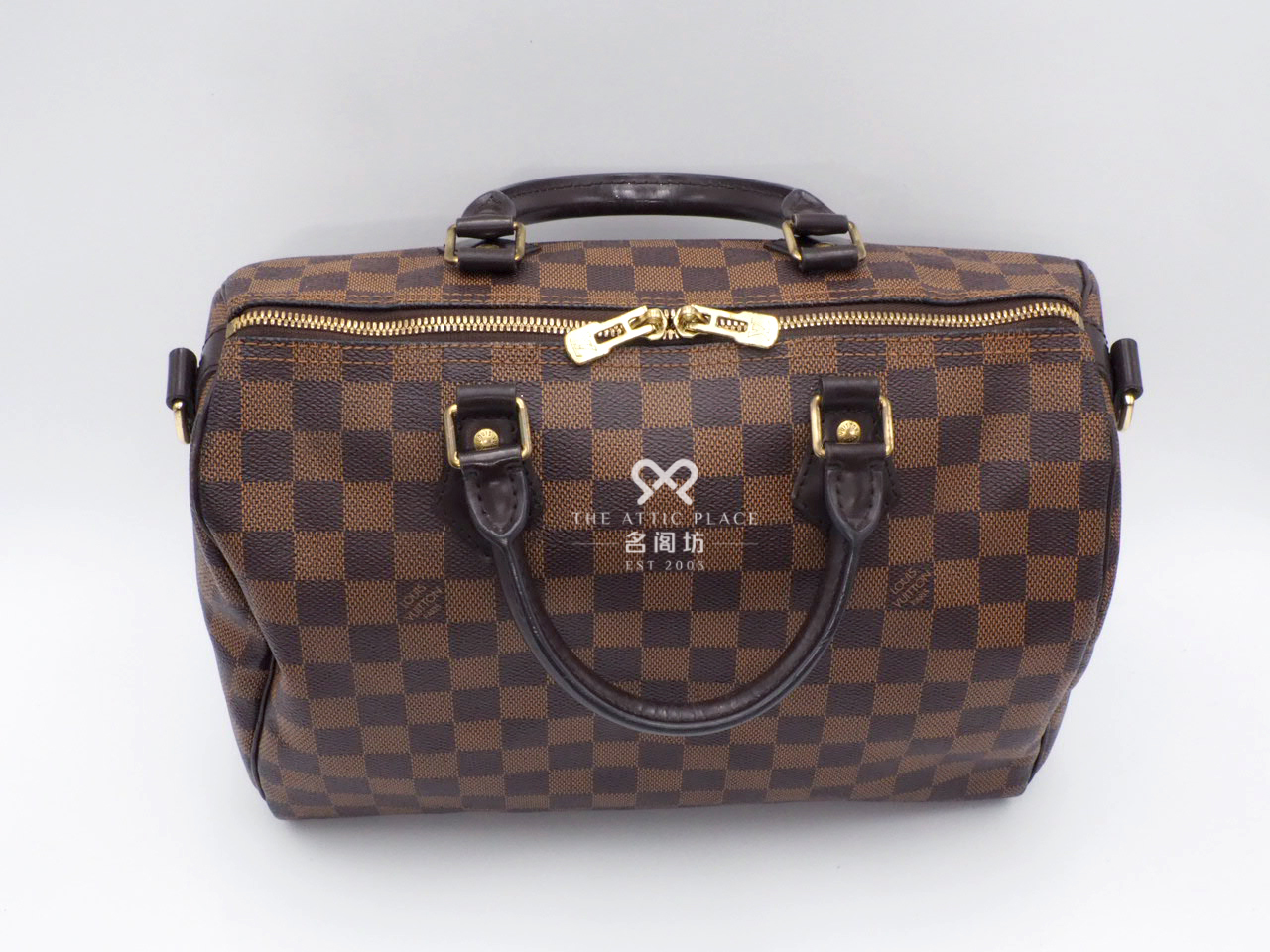 Louis Vuitton N41367 Damier Canvas Speedy Bandoulière 30 (MB0175) Tote Bag - Image 5