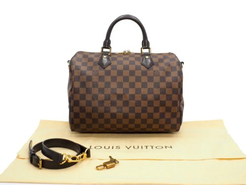 Louis Vuitton N41367 Damier Canvas Speedy Bandoulière 30 (MB0175) Tote Bag