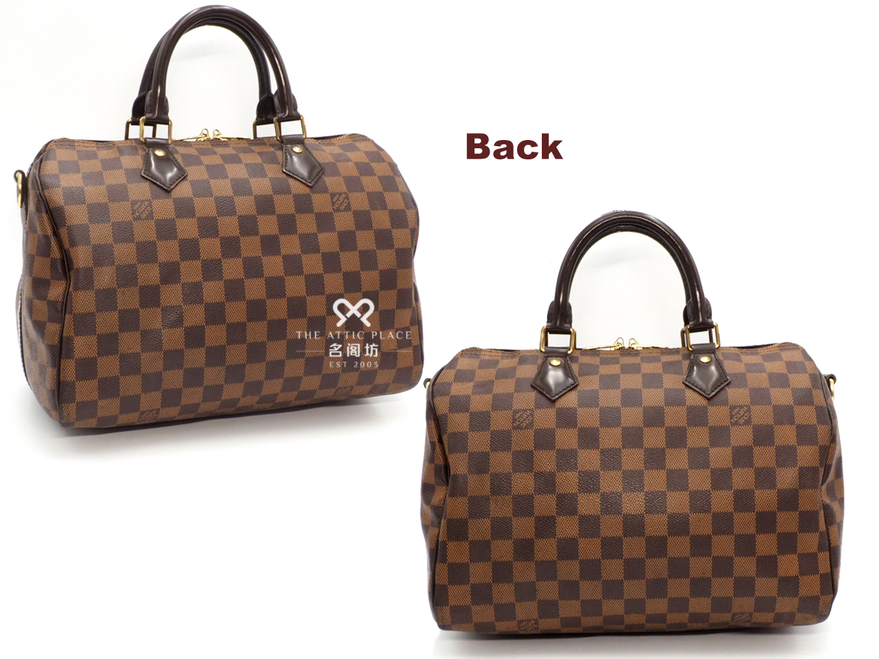 Louis Vuitton N41367 Damier Canvas Speedy Bandoulière 30 (MB0175) Tote Bag - Image 3