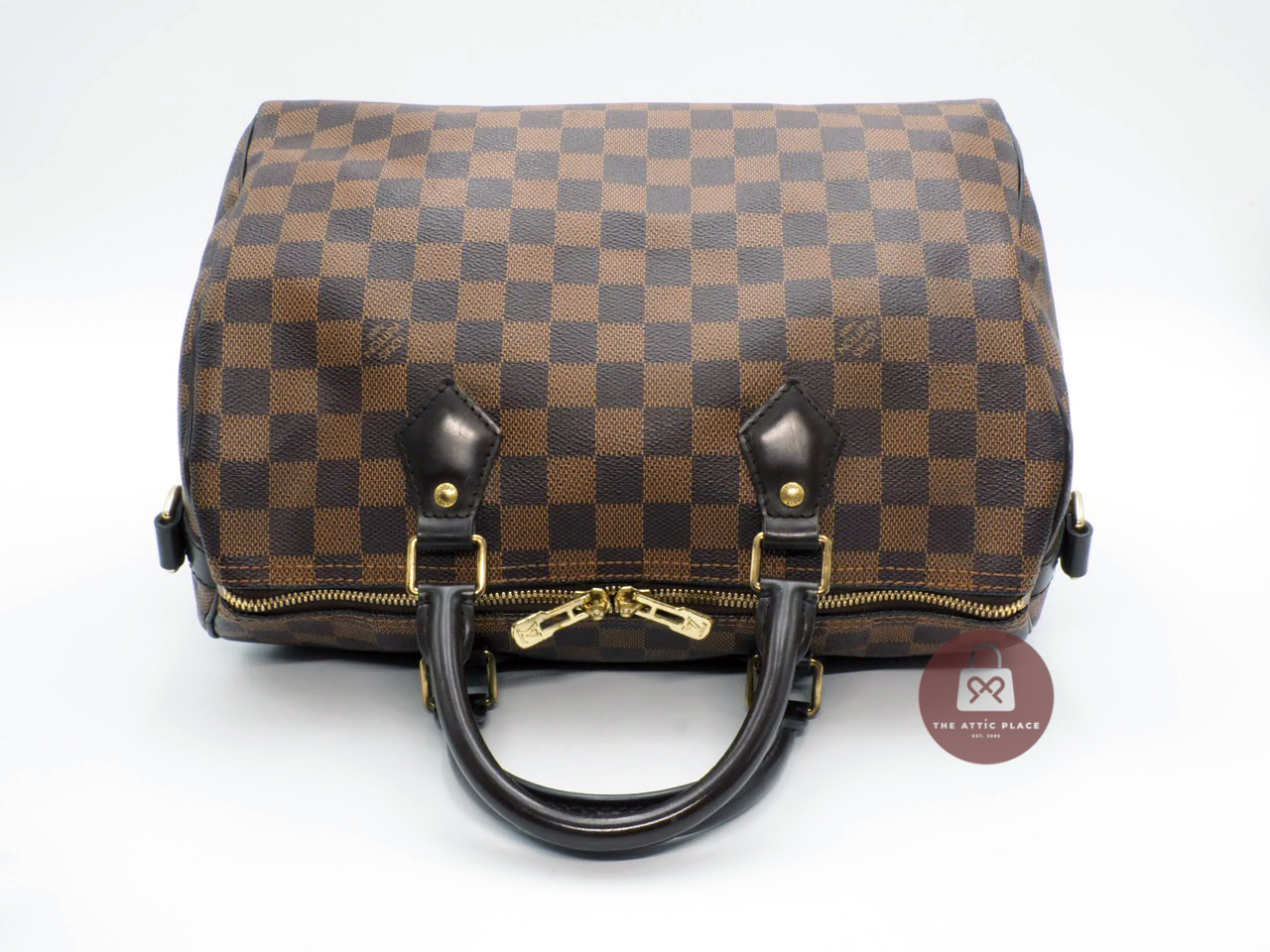 Louis Vuitton N41367 Damier Canvas Speedy Bandoulière 30 (MB0175) Tote Bag - Image 6