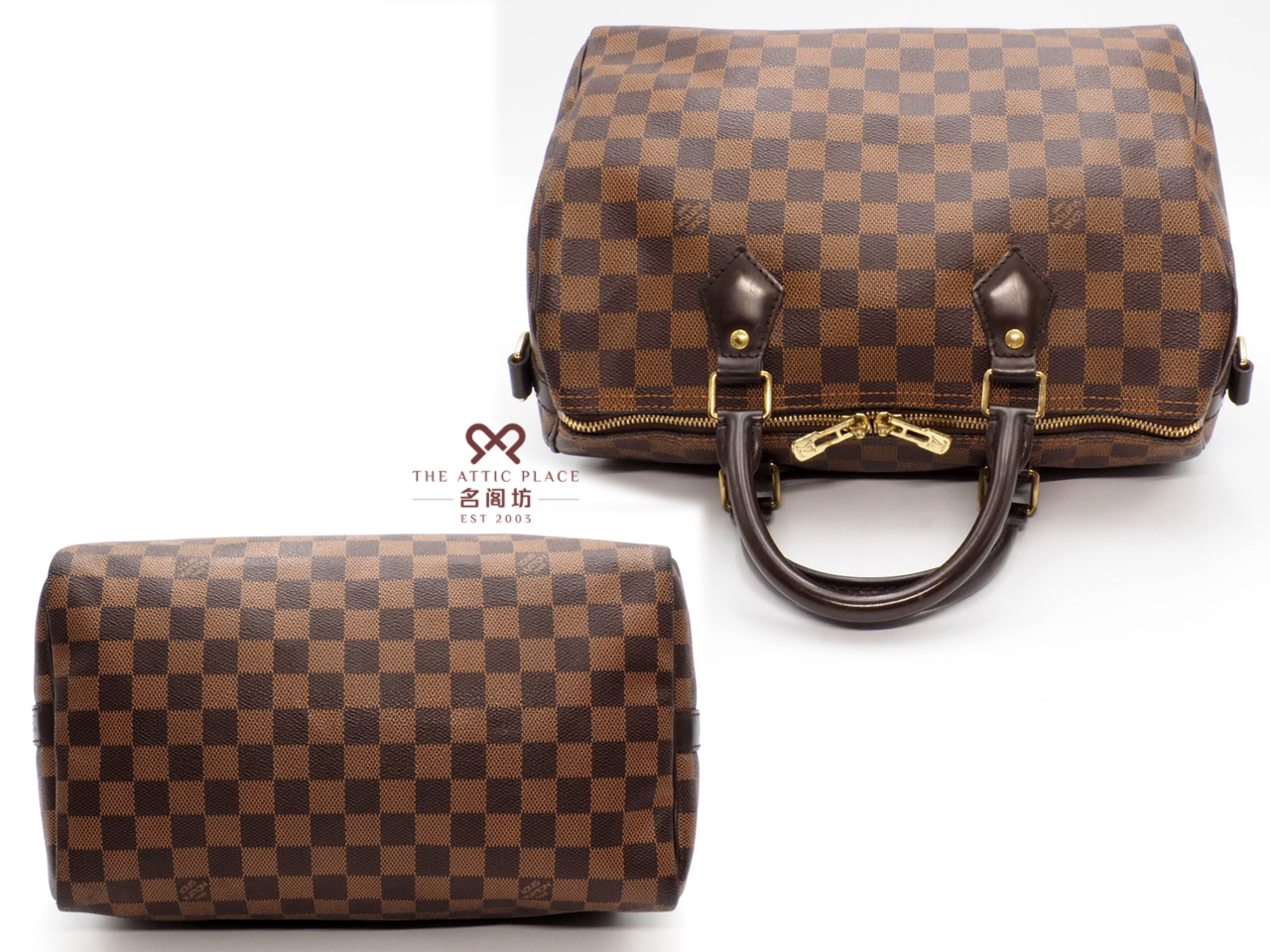 Louis Vuitton N41367 Damier Canvas Speedy Bandoulière 30 (MB0175) Tote Bag - Image 4