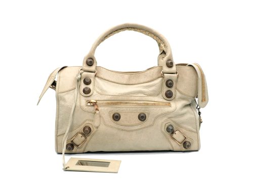 Balenciaga 173084 Beige Giant City Rose Gold Hardware