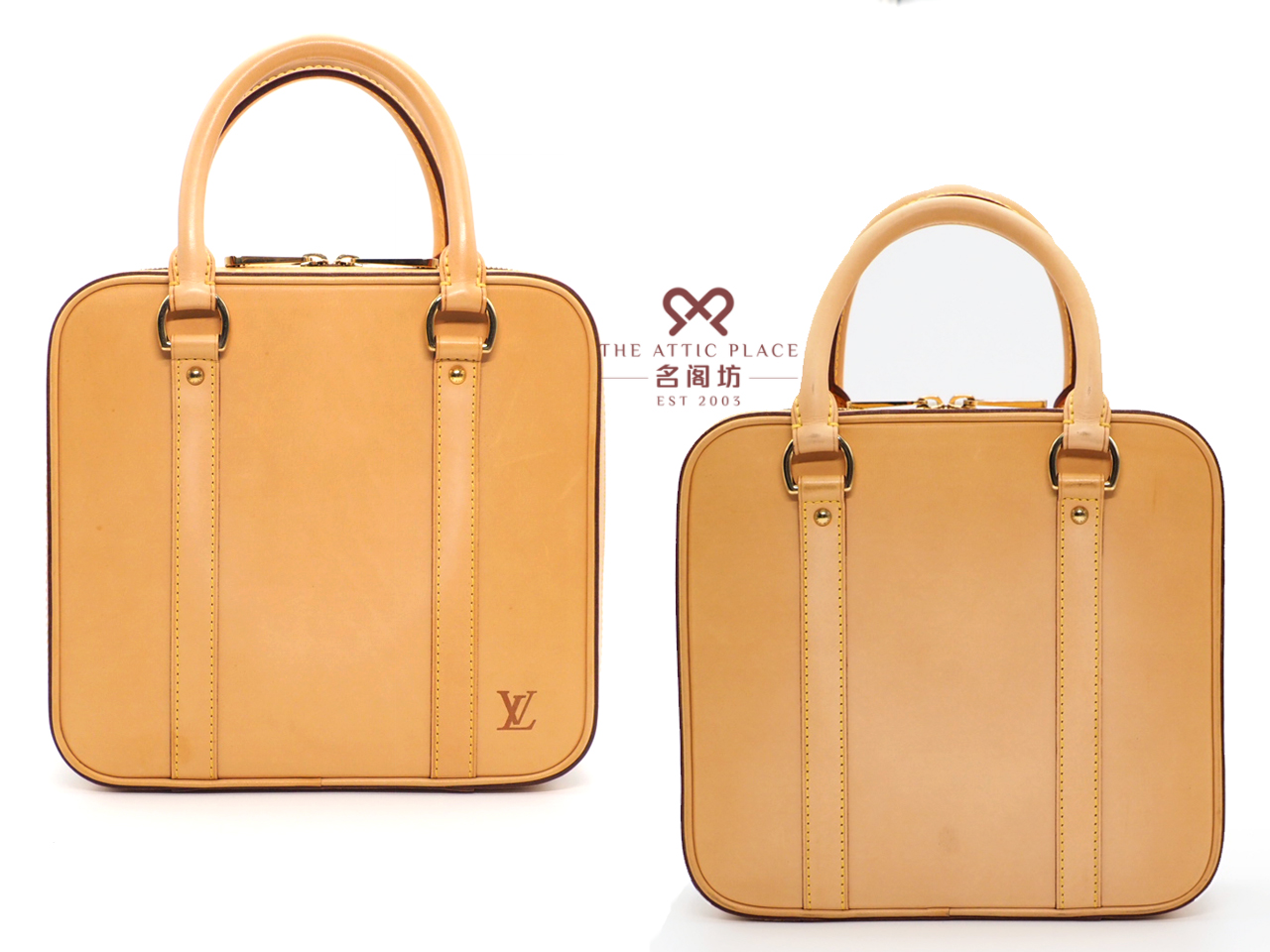 Louis Vuitton Limited Edition Petanque Ball Home Decor Game- Monogram Canvas & Vachetta Leather - Image 2