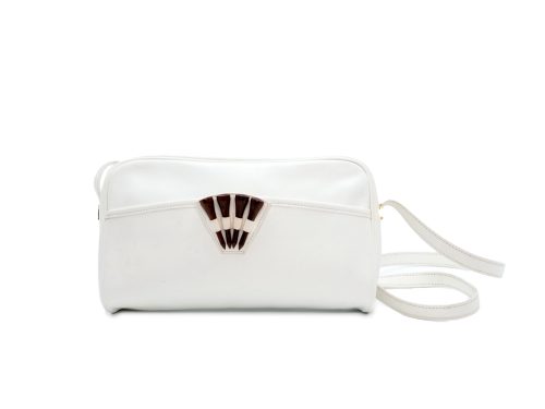 Hermes White Vintage '80s Ardennes Golf Tee Messenger Bag