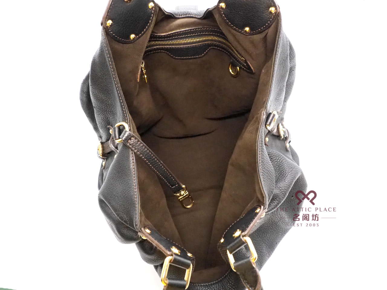 Louis Vuitton M95547 Monogram Mahina XL Black Hobo Bag (SP1140) - Image 9