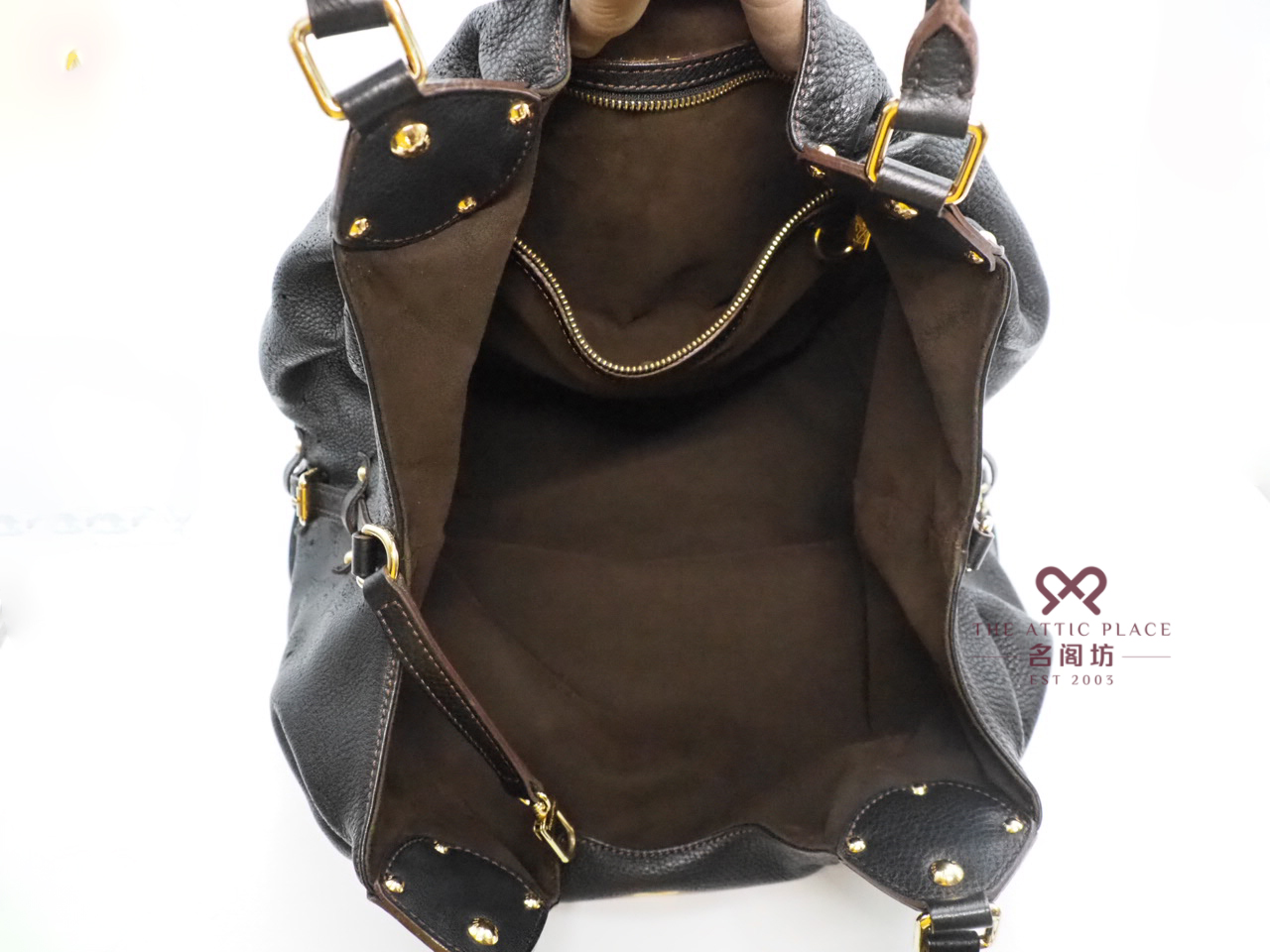 Louis Vuitton M95547 Monogram Mahina XL Black Hobo Bag (SP1140) - Image 10