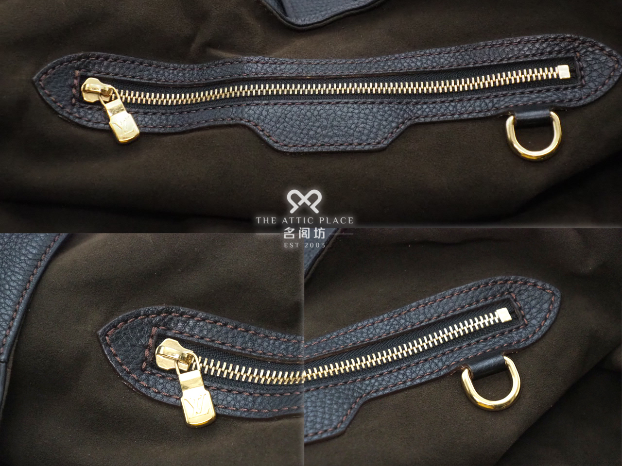 Louis Vuitton M95547 Monogram Mahina XL Black Hobo Bag (SP1140) - Image 7