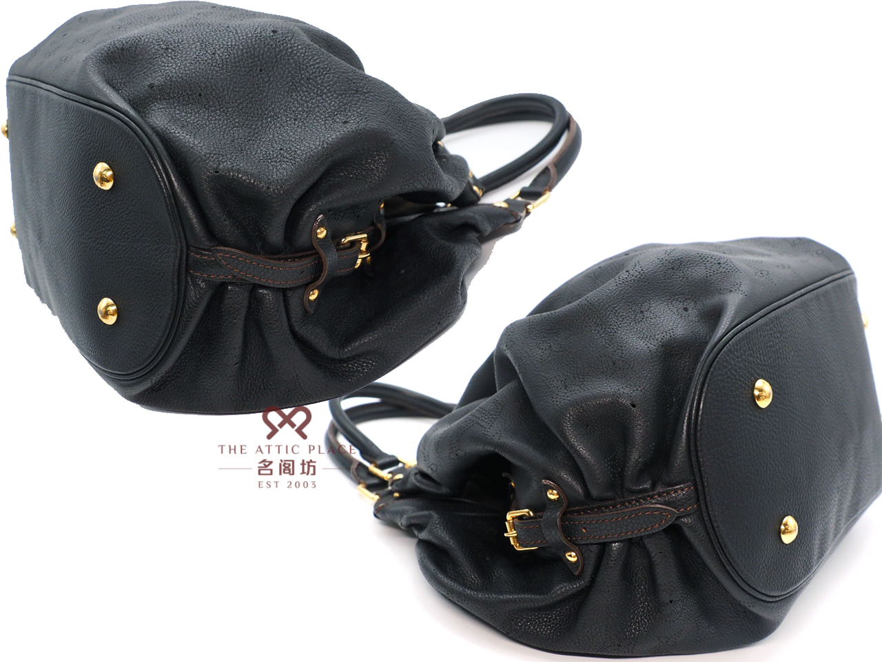 Louis Vuitton M95547 Monogram Mahina XL Black Hobo Bag (SP1140) - Image 6