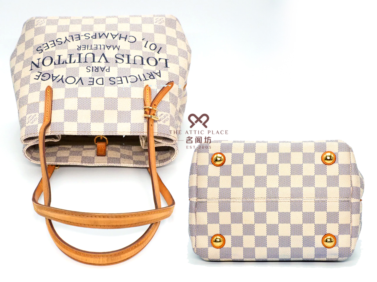Louis Vuitton N41376 Damier Azur Canvas Cabas Adventure PM ( DU0154) - Image 4