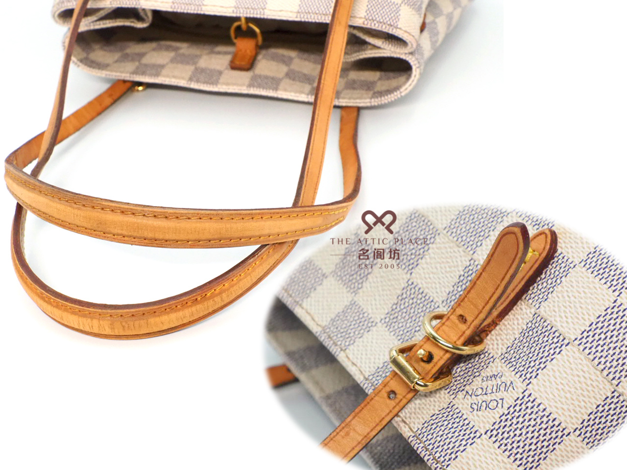 Louis Vuitton N41376 Damier Azur Canvas Cabas Adventure PM ( DU0154) - Image 5