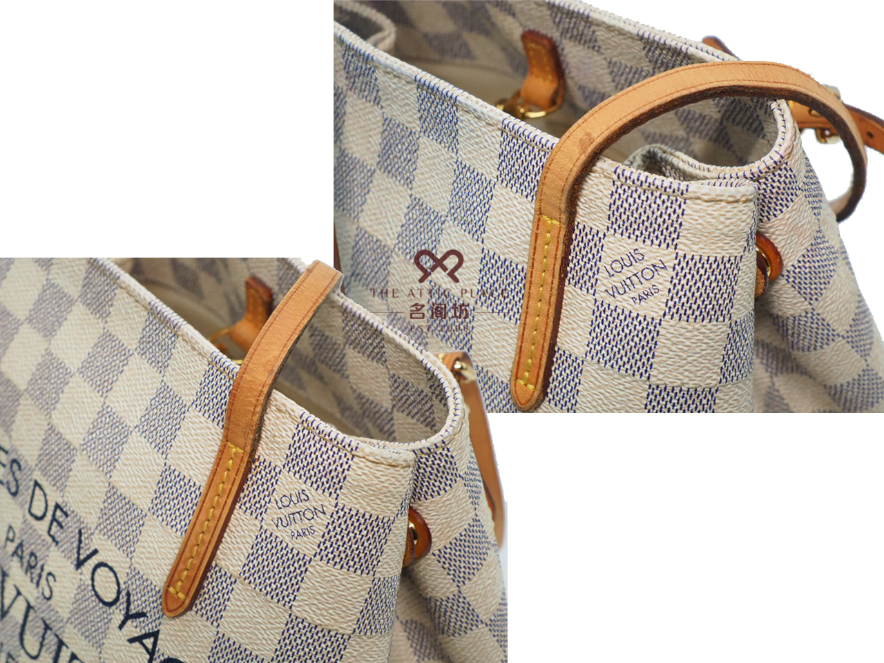 Louis Vuitton N41376 Damier Azur Canvas Cabas Adventure PM ( DU0154) - Image 7
