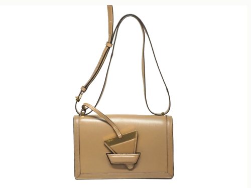 Loewe Beige Calfskin Leather “Barcelona” Medium Shoulder/ Crossbody Bag