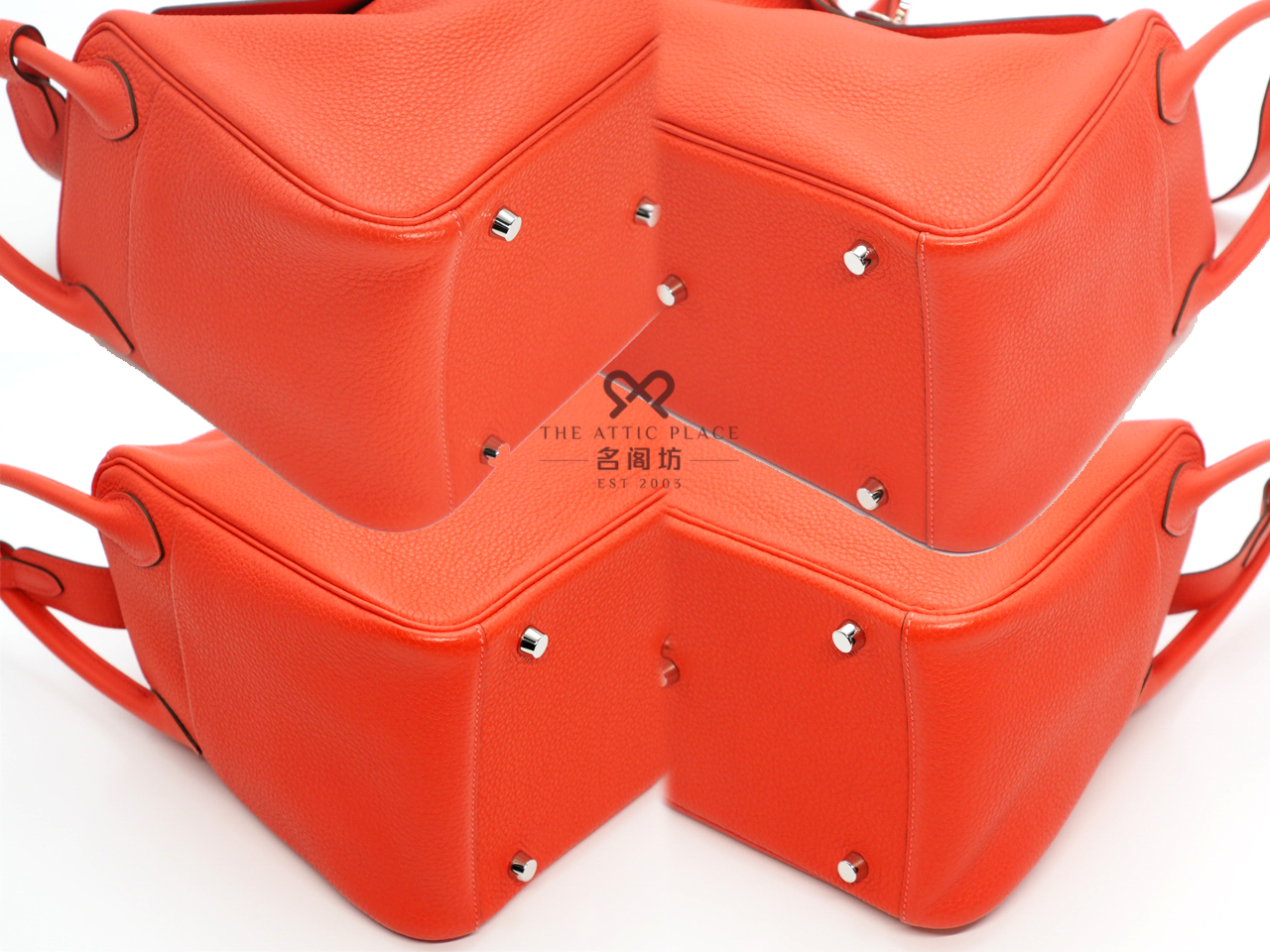 Hermes Lindy 30 Rouge Pivoine Clemence Leather R Stamp Palladium Hardware -Year 2014 - Image 7