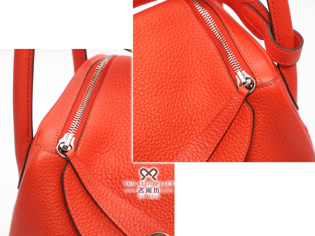 Hermes Lindy 30 Rouge Pivoine Clemence Leather R Stamp Palladium Hardware -Year 2014 - Image 5
