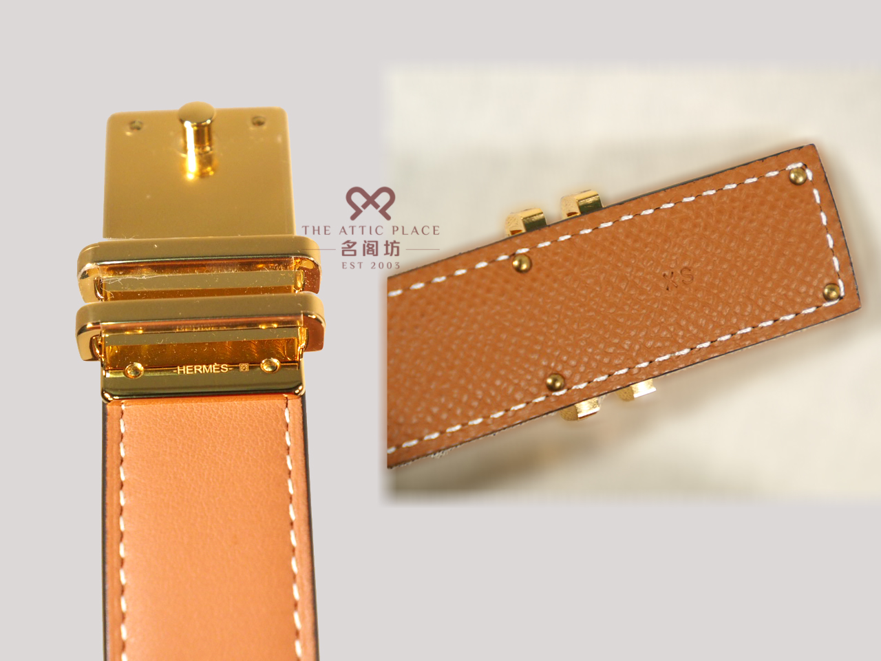 Hermes Cintura Elan Pocket 24 Belt Bag Gold Brown Gold Hardware -XS - Image 6