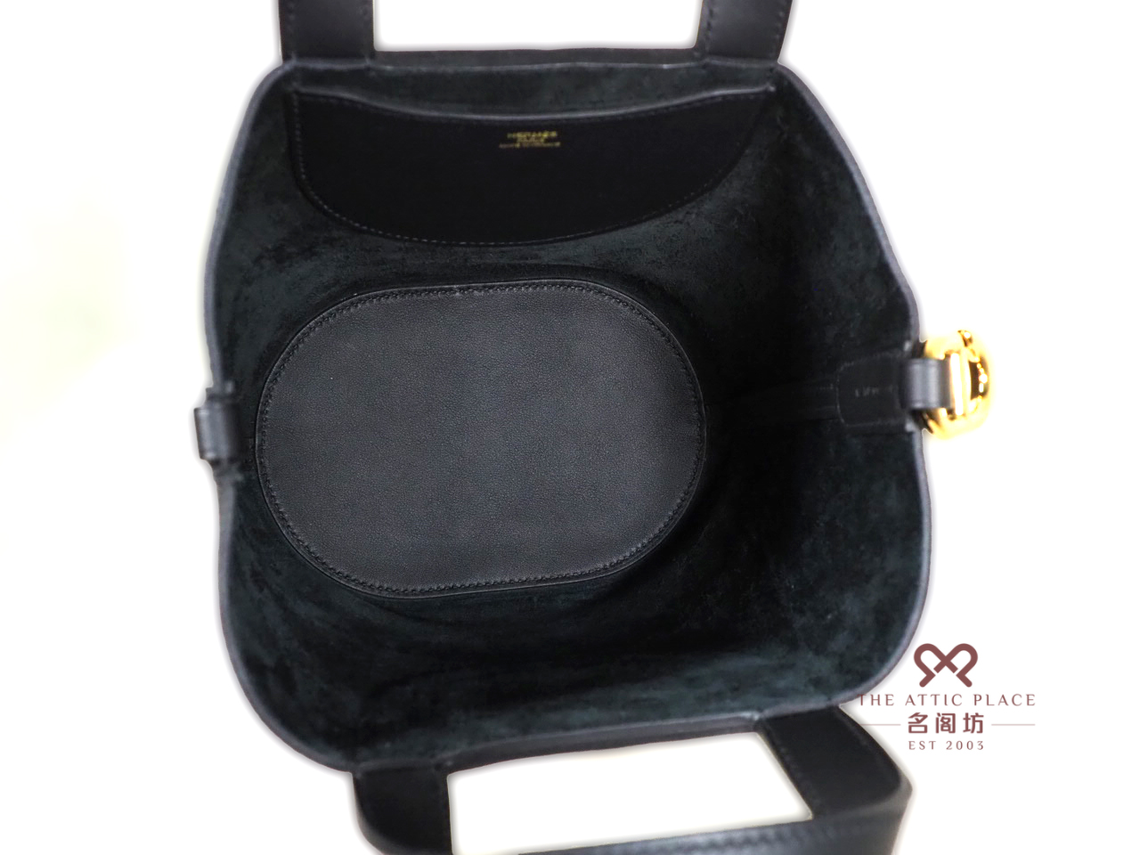 Hermes Picotin In-The-Loop 18 Black/ Caban Clemence Leather Gold Hardware WTU003CP - Image 7