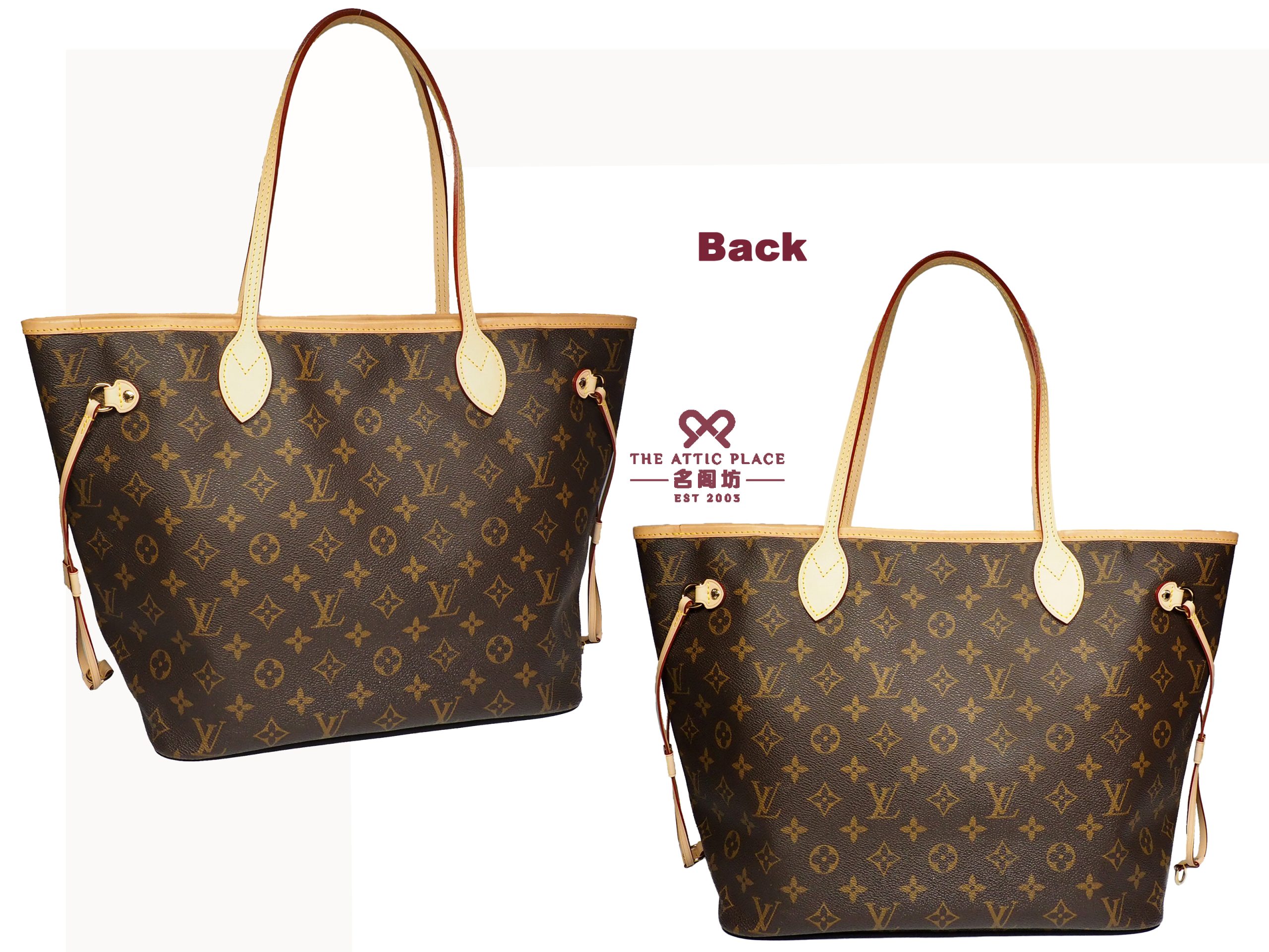 Louis Vuitton M40156 Monogram Canvas Neverfull MM (MB3099) - Image 3
