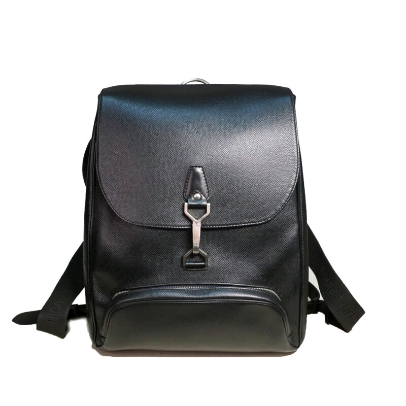 Louis Vuitton M30172 Grey/ Black Taiga Leather Cassiar Backpack Bag (SP0040)