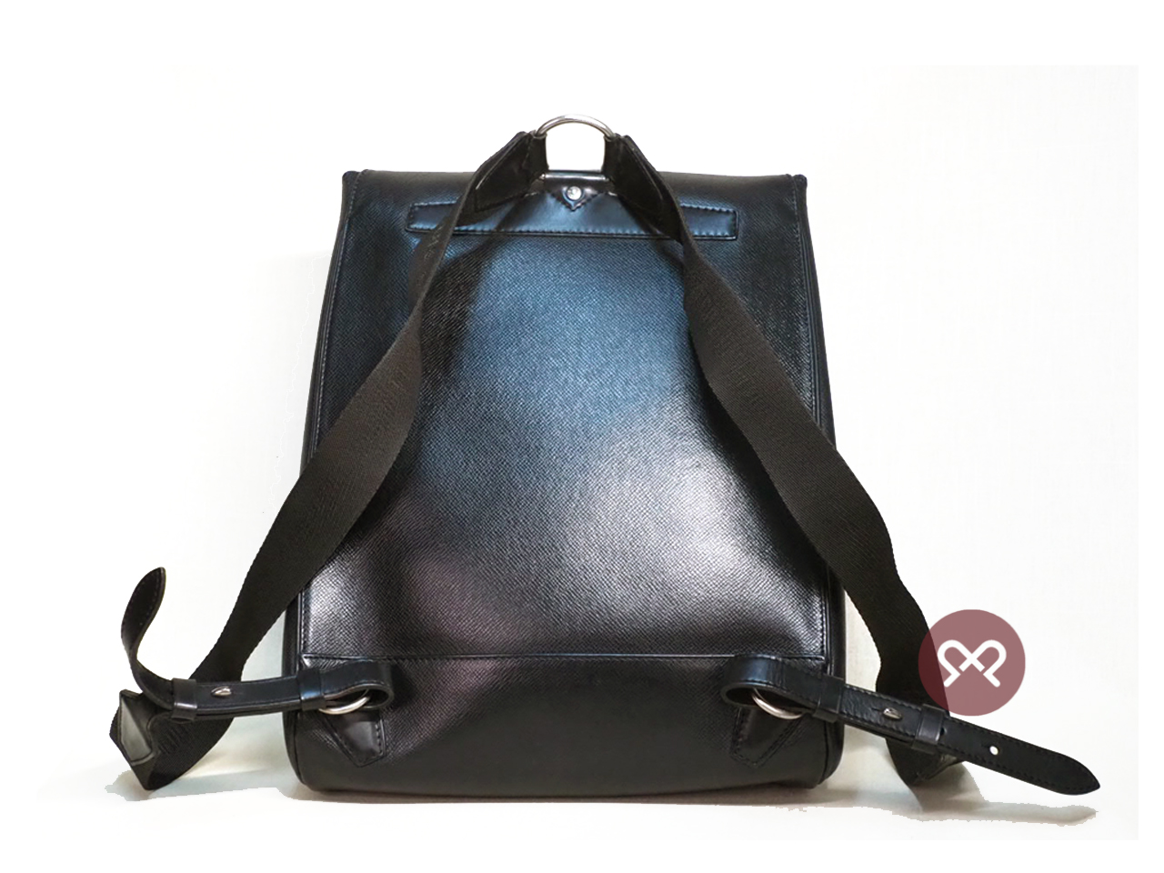 Louis Vuitton M30172 Grey/ Black Taiga Leather Cassiar Backpack Bag (SP0040) - Image 3