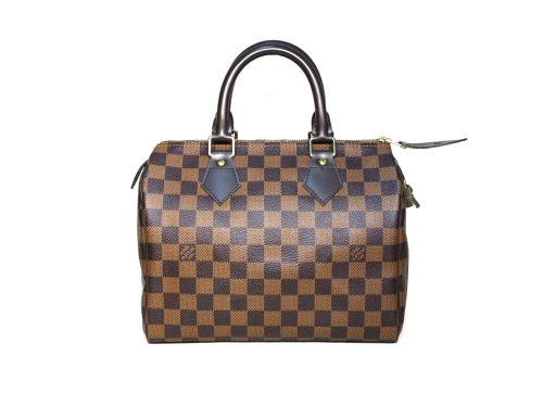 Louis Vuitton N41365 Damier Ebene Canvas Speedy 25 Tote Bag (TR2142)