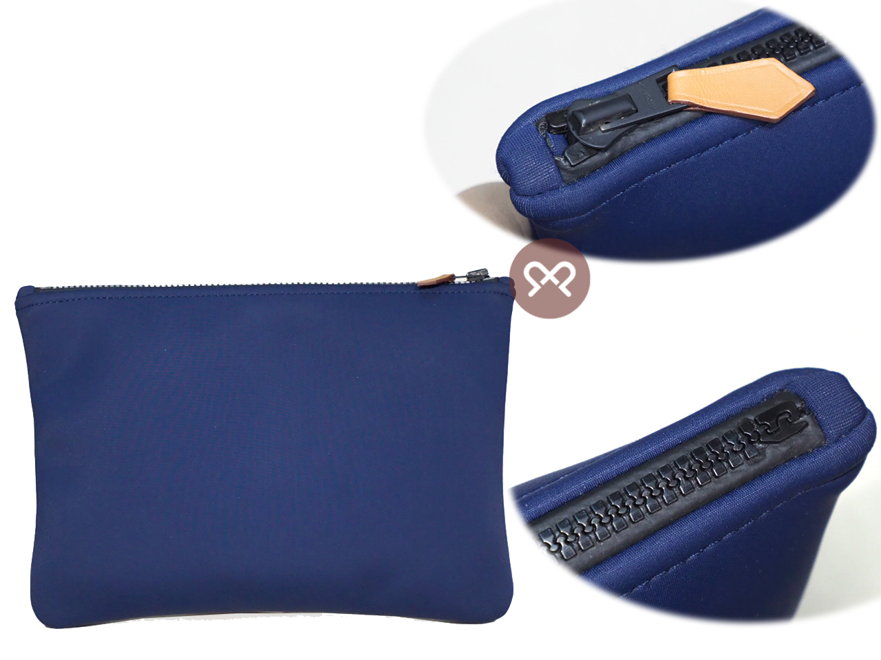 Hermes Navy Blue Small Neobain Maillon Marin Case Clutch - Image 2