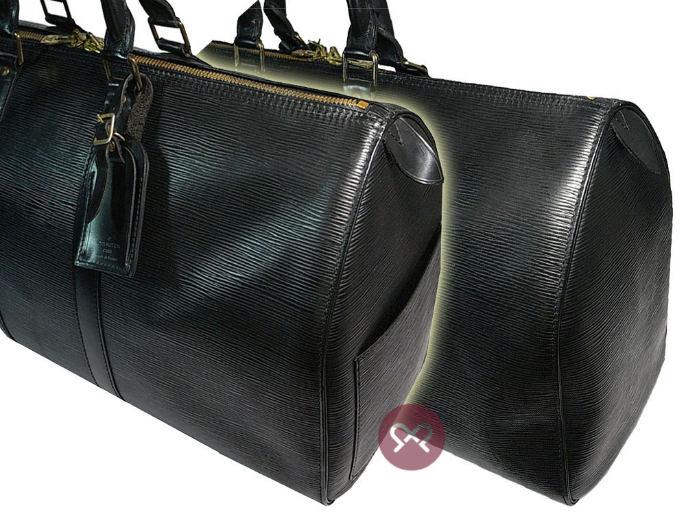 Louis Vuitton Black Epi Leather Keepall 45 Small Size Travel / Weekend Luggage (VI0973) - Image 5